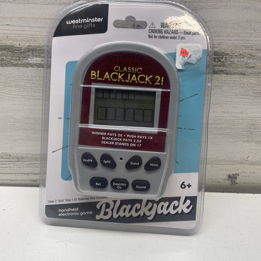 Westminster Handheld Classic Blackjack 21 Mini Pocket Arcade. NIB